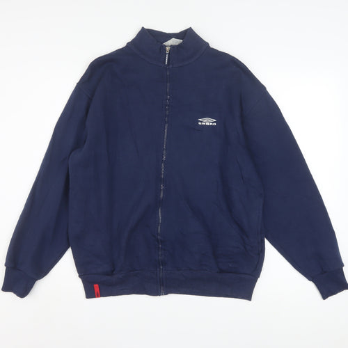 Umbro Mens Blue M Track Jacket Full Zip Sports Activewear