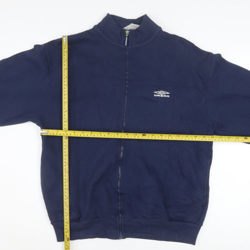 Umbro Mens Blue M Track Jacket Full Zip Sports Activewear