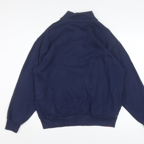 Umbro Mens Blue M Track Jacket Full Zip Sports Activewear