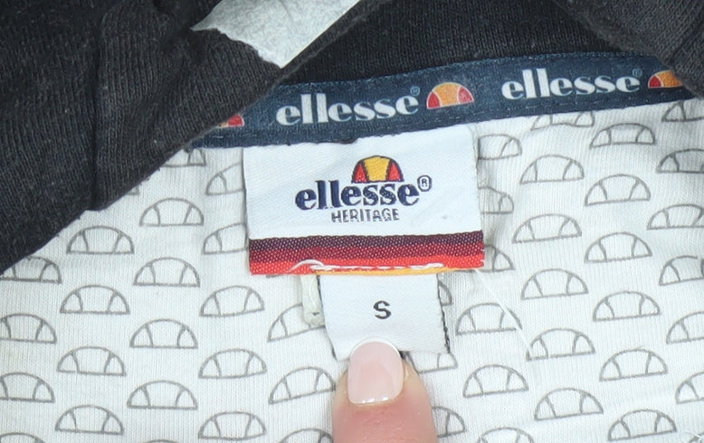 Ellesse Men's Black Full Zip Hoodie S Classic Sportswear