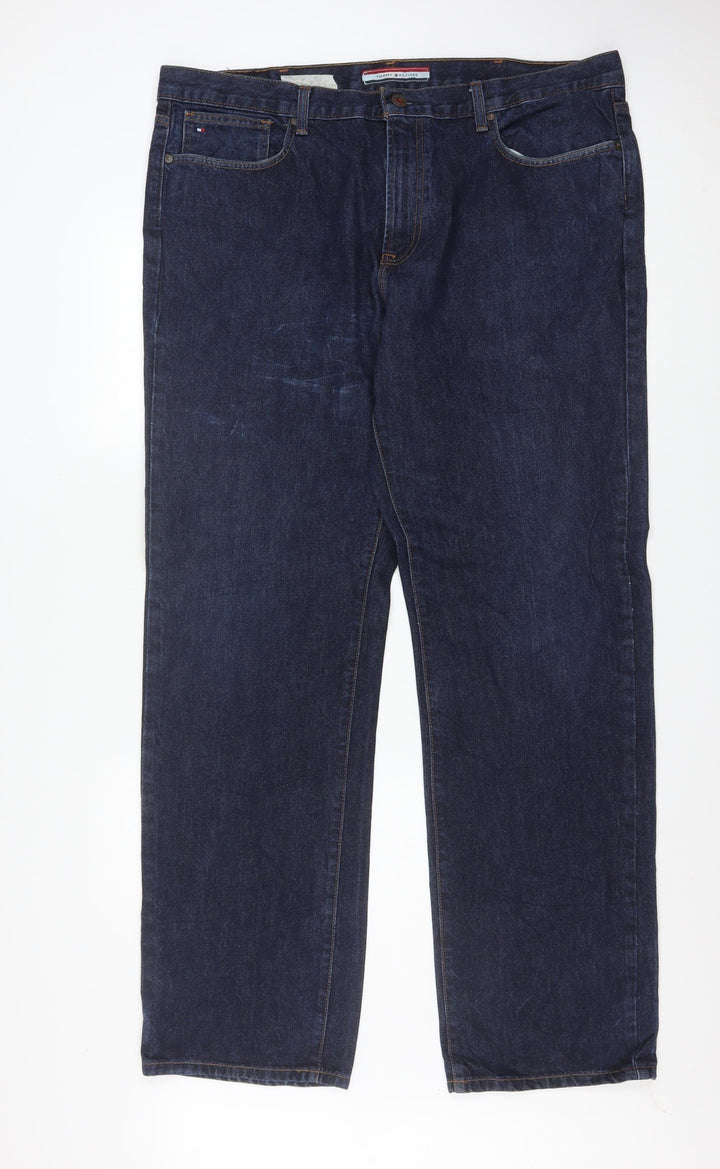 Tommy Hilfiger Men's Blue Straight Fit 40x34 Denim Jeans