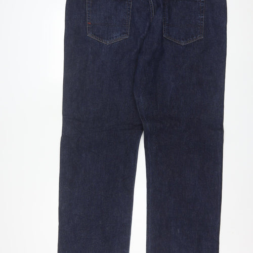 Tommy Hilfiger Men's Blue Straight Fit 40x34 Denim Jeans
