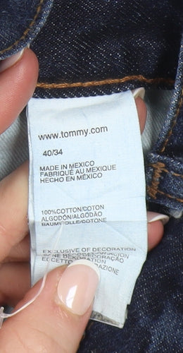Tommy Hilfiger Men's Blue Straight Fit 40x34 Denim Jeans