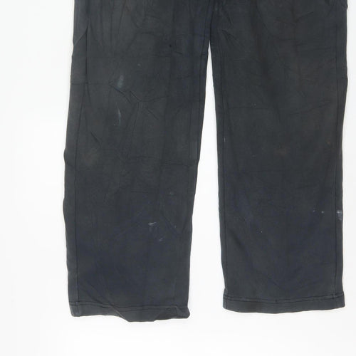 Puma Men's Black Track Pants L Regular Fit Cotton Blend