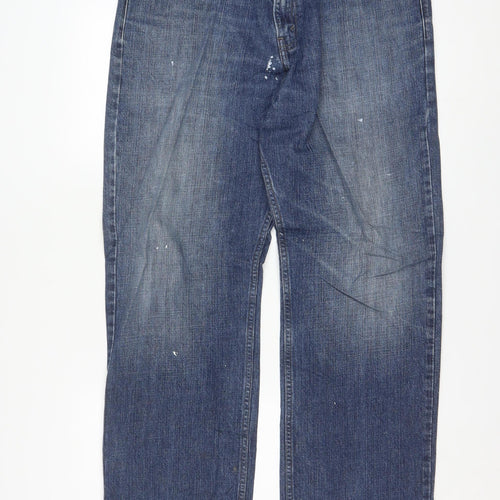 Levi Strauss Men’s Blue Straight Leg Jeans 36x32 Regular Fit Denim