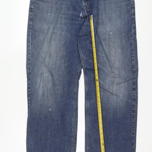 Levi Strauss Men’s Blue Straight Leg Jeans 36x32 Regular Fit Denim