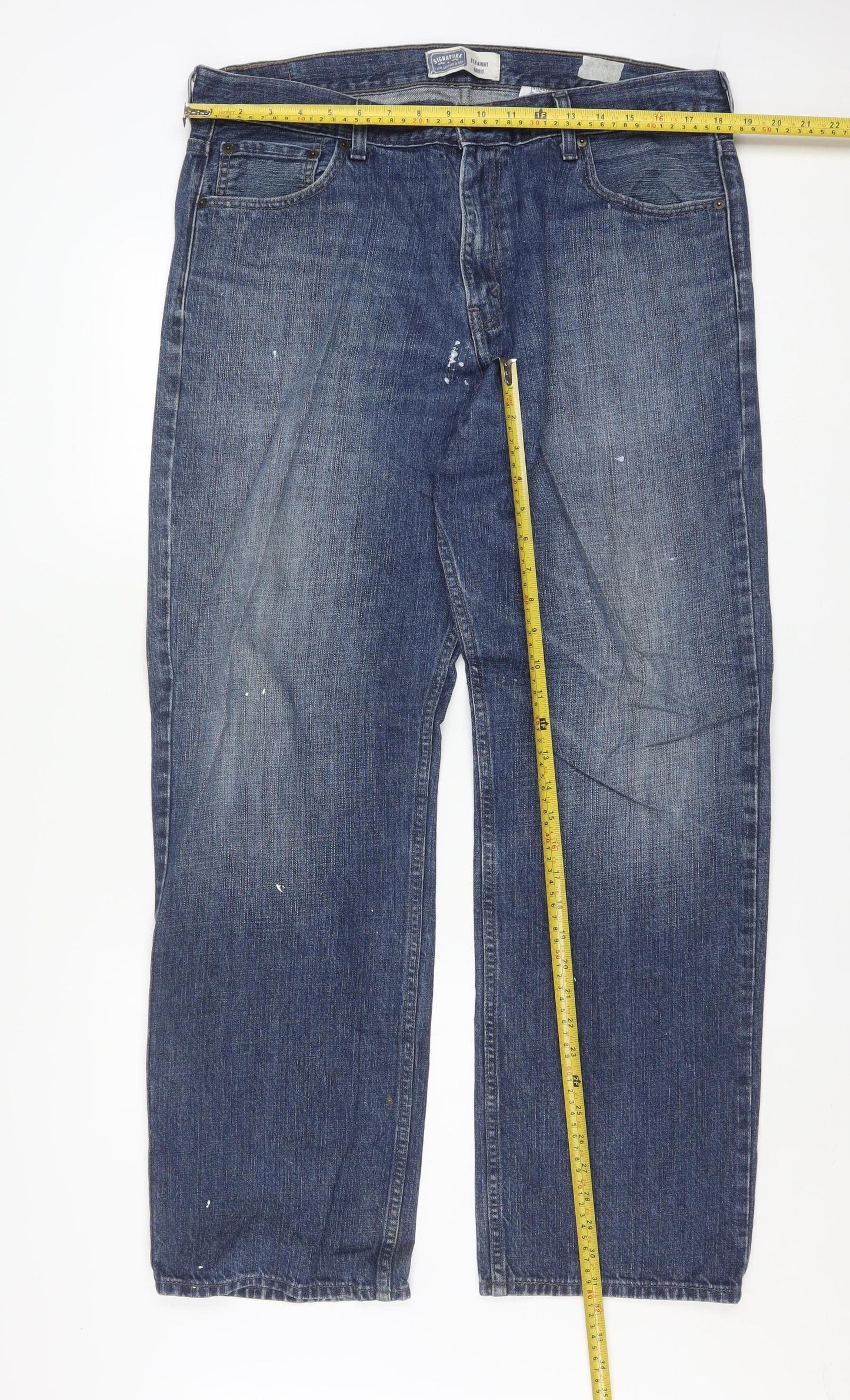 Levi Strauss Men’s Blue Straight Leg Jeans 36x32 Regular Fit Denim