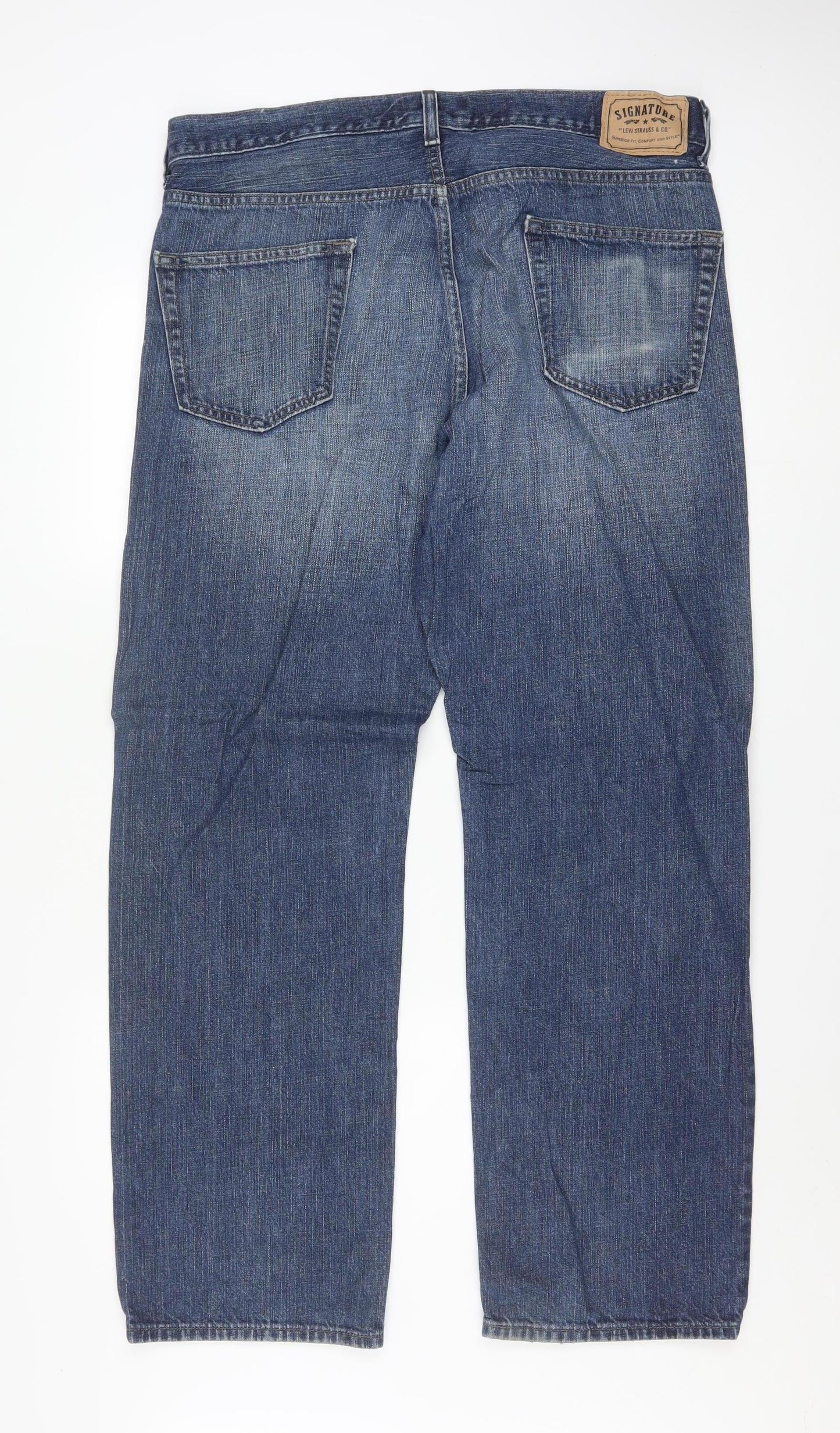 Levi Strauss Men’s Blue Straight Leg Jeans 36x32 Regular Fit Denim