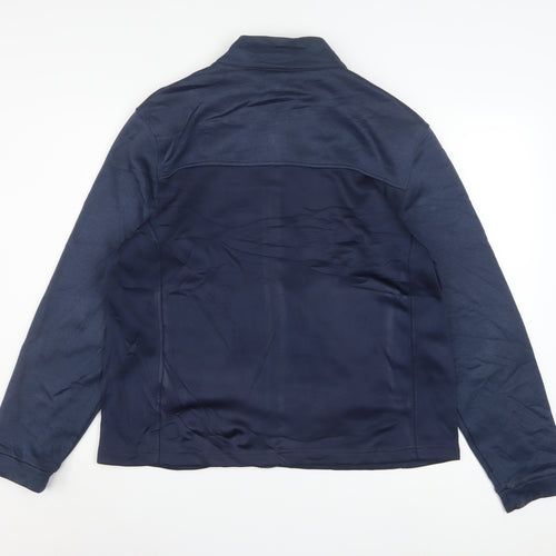 Greg Norman Men's Blue M Track Jacket Full Zip Polyester Activewear