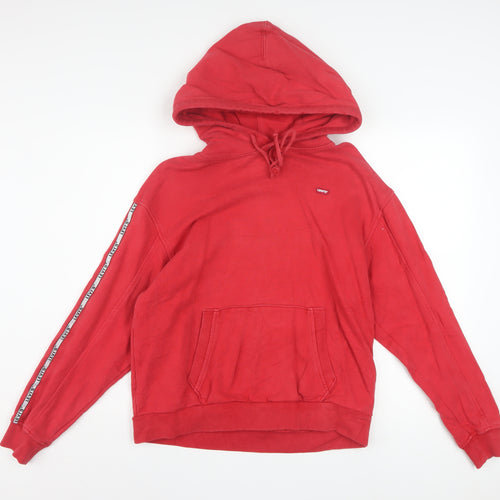 Levi's Men's Red XS Pullover Hoodie with Logo Detail