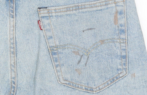 Levi's Men's Blue Light Wash Denim 501 Shorts W31 Retro Casual