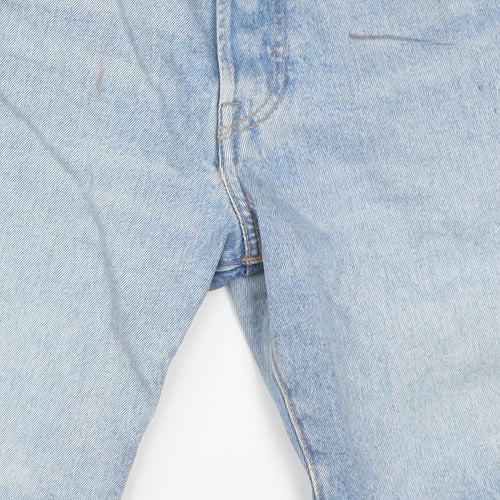 Levi's Men's Blue Light Wash Denim 501 Shorts W31 Retro Casual