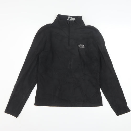 The North Face Women's Black Small 1/4 Zip Fleece Sweatshirt