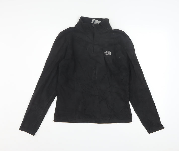 The North Face Women's Black Small 1/4 Zip Fleece Sweatshirt