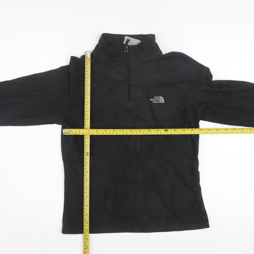 The North Face Women's Black Small 1/4 Zip Fleece Sweatshirt