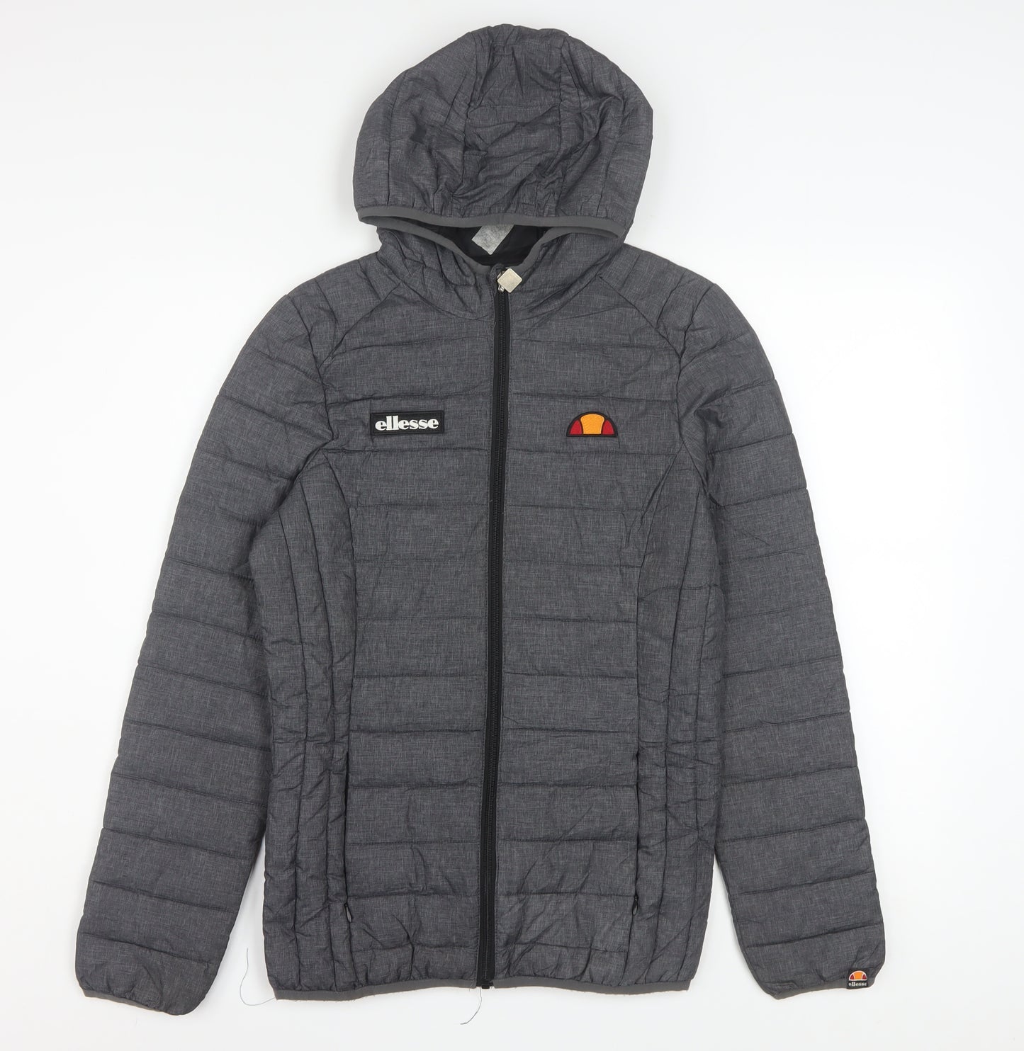 Ellesse Womens Grey Size 6 Hooded Puffer Jacket