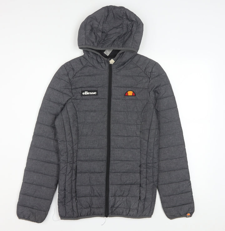Ellesse Womens Grey Size 6 Hooded Puffer Jacket