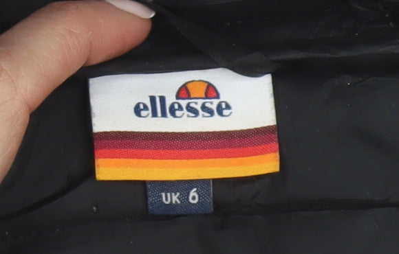 Ellesse Womens Grey Size 6 Hooded Puffer Jacket