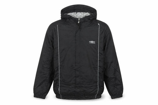 Umbro Mens Black S Lightweight Hooded Windbreaker Jacket