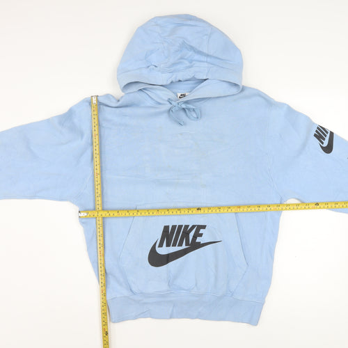 Nike Men's Blue XS Pullover Hoodie Graphic Logo Sports Fleece