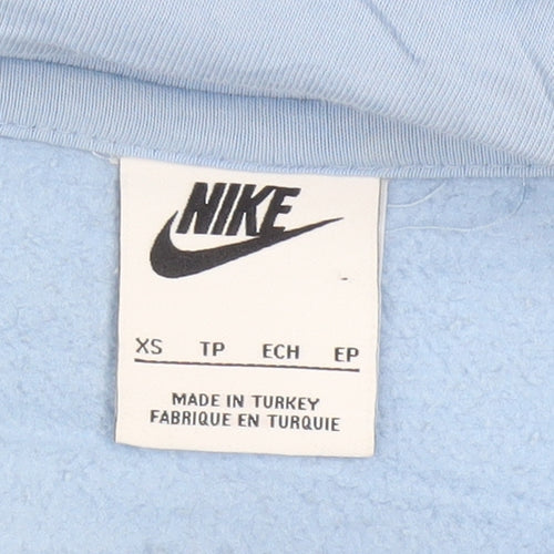 Nike Men's Blue XS Pullover Hoodie Graphic Logo Sports Fleece