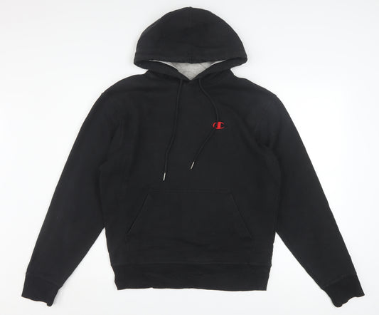 Champion Men's Black Pullover Hoodie Size S Sports Fleece