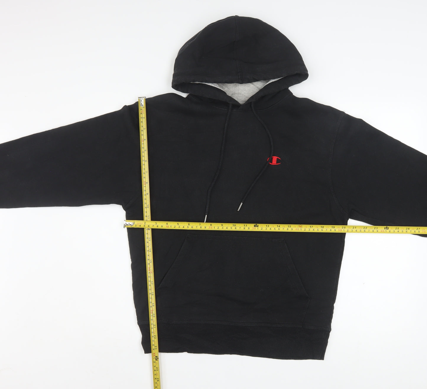 Champion Men's Black Pullover Hoodie Size S Sports Fleece
