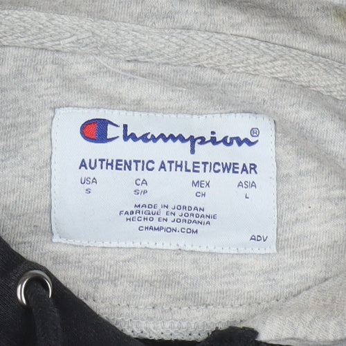 Champion Men's Black Pullover Hoodie Size S Sports Fleece