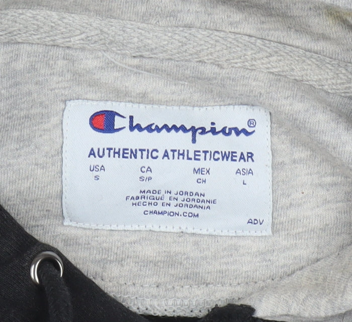 Champion Men's Black Pullover Hoodie Size S Sports Fleece
