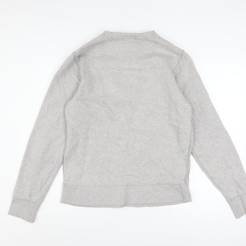 Tommy Hilfiger Men's Grey Crew Neck Logo Sweatshirt M