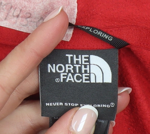 The North Face Mens Red XL Fleece 1/4 Zip Pullover Sweatshirt