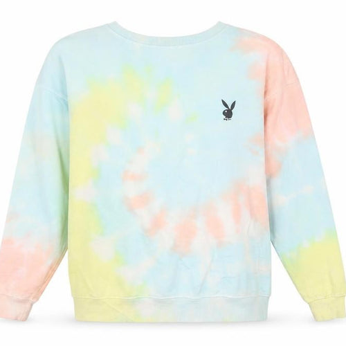 Playboy x Missguided Women's Multicoloured Tie-Dye Pullover Sweatshirt Size S