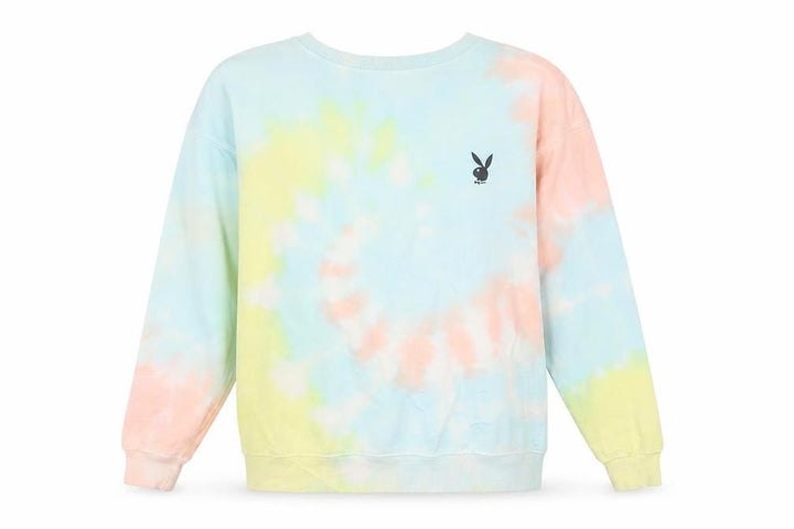 Playboy x Missguided Women's Multicoloured Tie-Dye Pullover Sweatshirt Size S