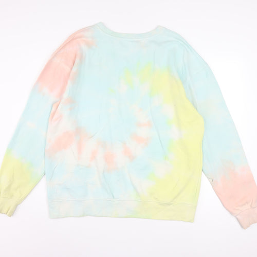Playboy x Missguided Women's Multicoloured Tie-Dye Pullover Sweatshirt Size S