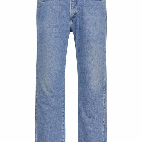 Wrangler Men's Blue 34x32 Regular Fit Straight Denim Jeans