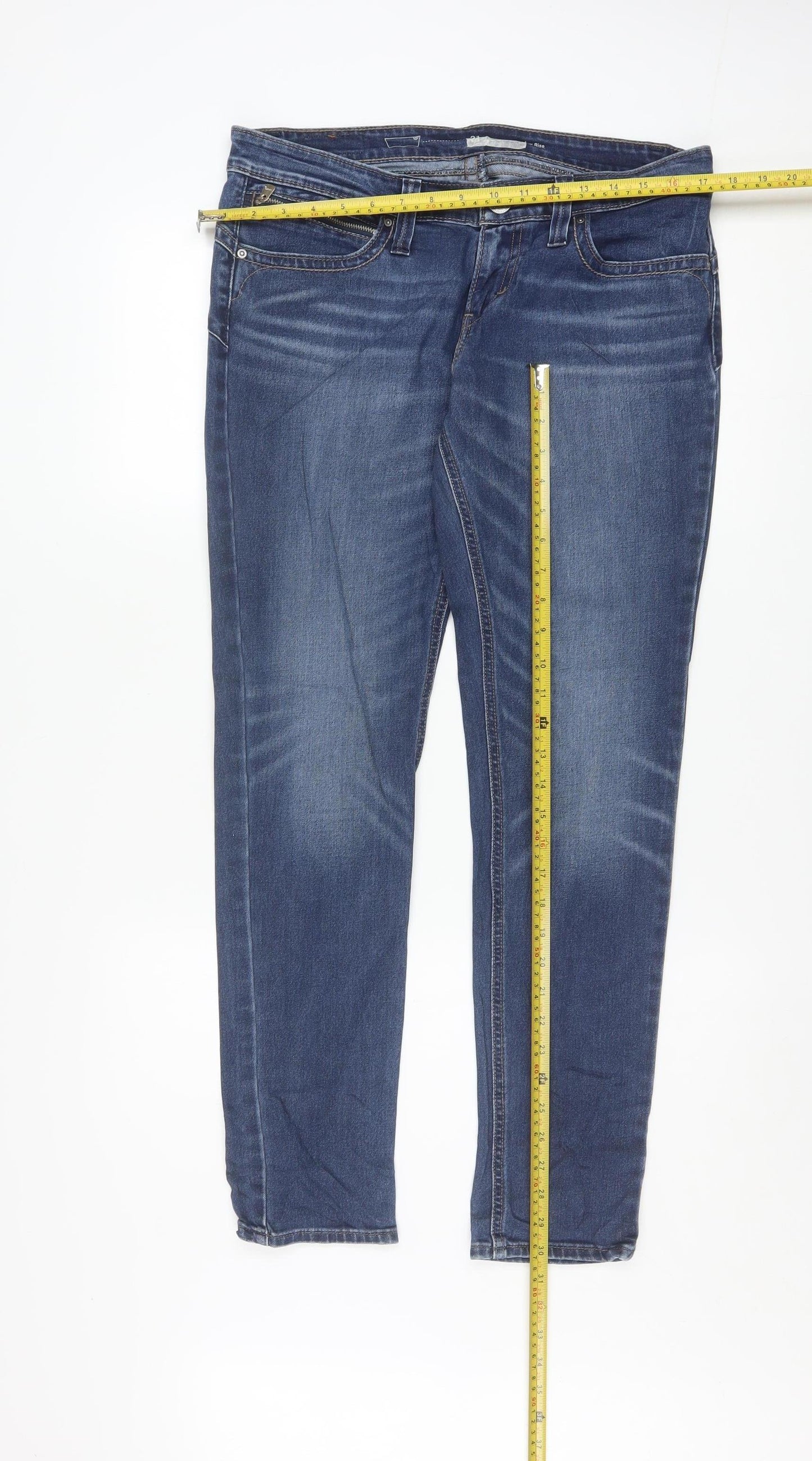 Levi's Men's Blue Straight Fit Stretch Denim Jeans W31 L32