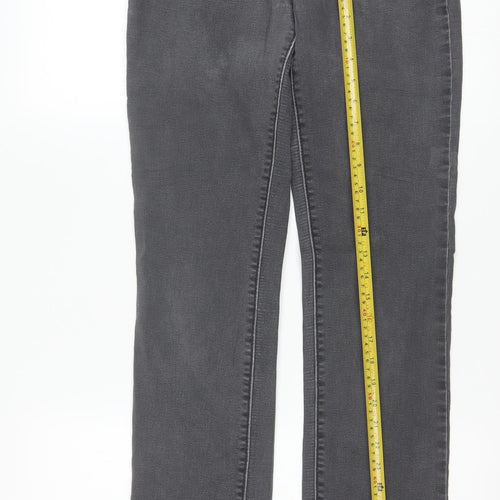 Levi Strauss Signature Grey Modern Straight Jeans W27 L32 Women