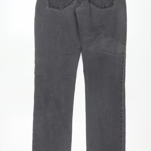 Levi Strauss Signature Grey Modern Straight Jeans W27 L32 Women