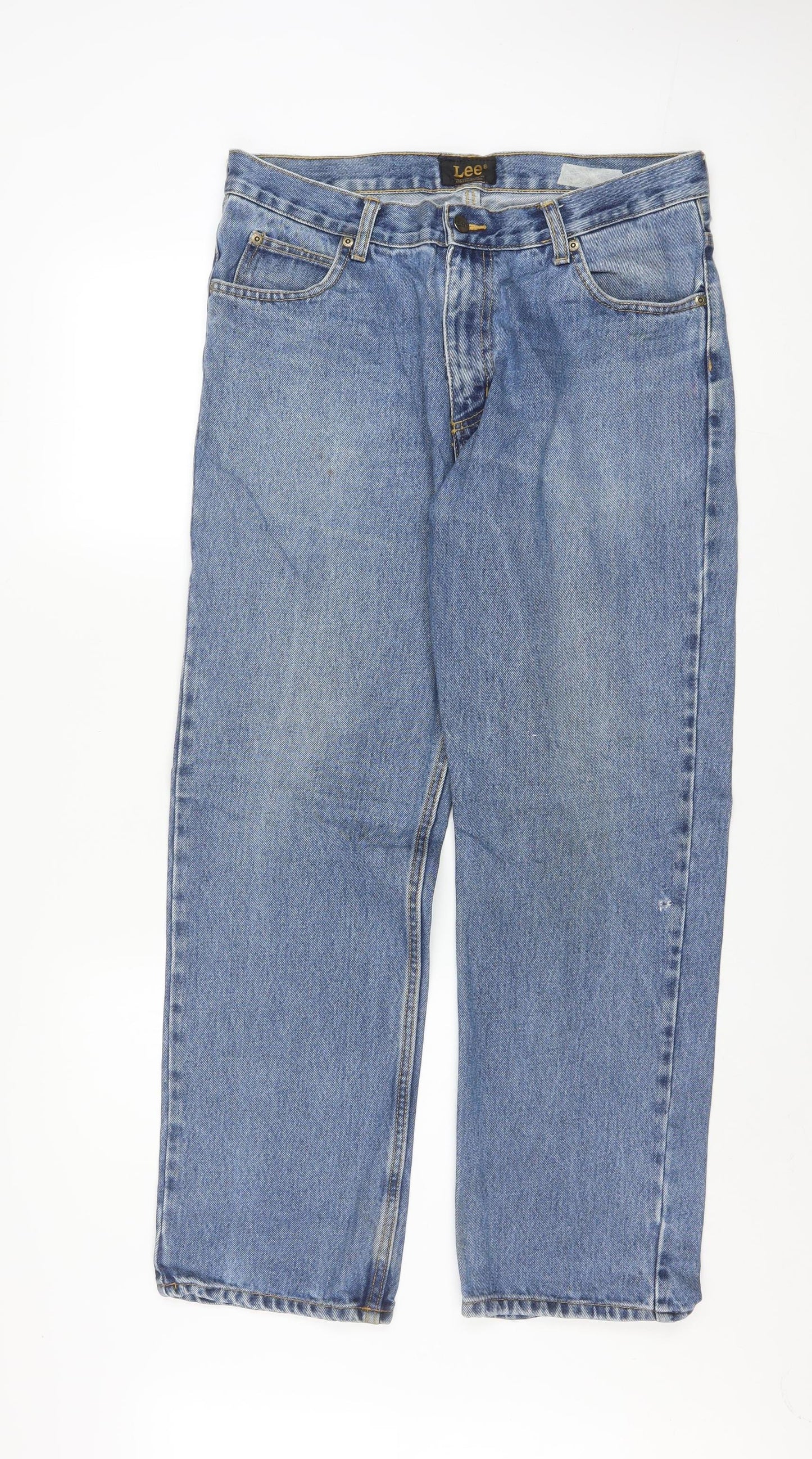 Lee Men's Blue Brooklyn Straight Leg Jeans W34 L30 Denim