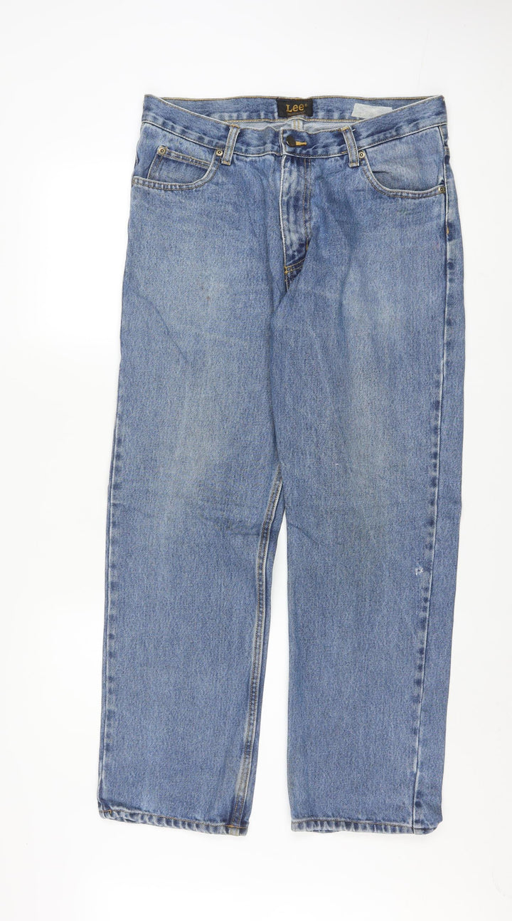 Lee Men's Blue Brooklyn Straight Leg Jeans W34 L30 Denim