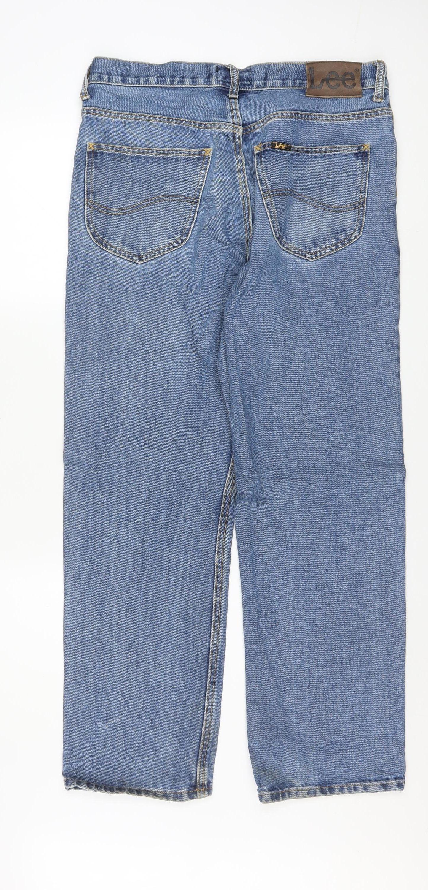Lee Men's Blue Brooklyn Straight Leg Jeans W34 L30 Denim