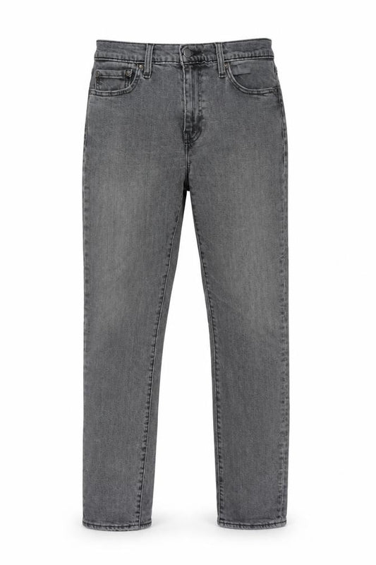 Front view of Levi's Premium Men's Grey Straight Denim Jeans W30 L32
