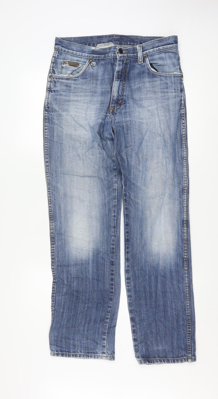 Wrangler Men's Blue Straight Texas Jeans W32 L32 Regular Fit Denim