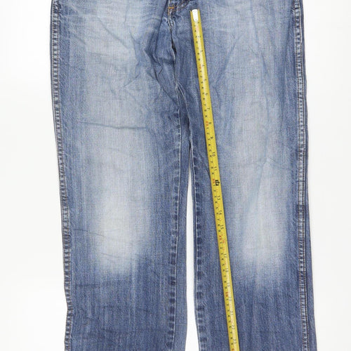Wrangler Men's Blue Straight Texas Jeans W32 L32 Regular Fit Denim