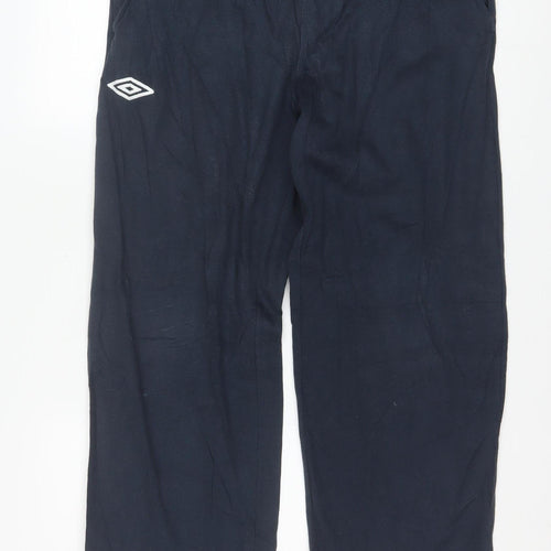 Umbro Men's Black Medium Track Pants Regular Fit Lightweight