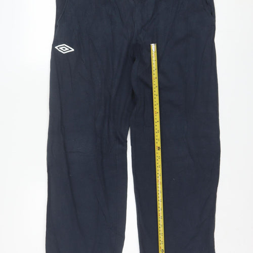 Umbro Men's Black Medium Track Pants Regular Fit Lightweight