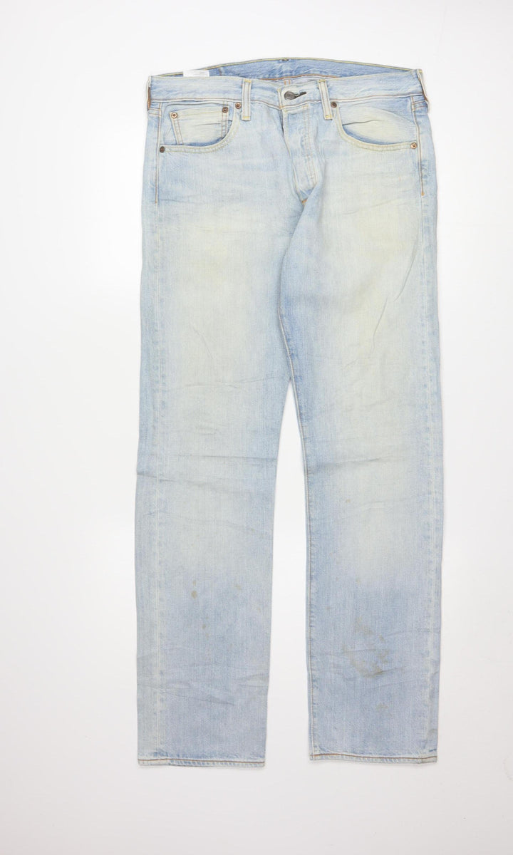 Levi's 501 Men's Light Blue Straight Leg Jeans W31 L32 Denim Classic