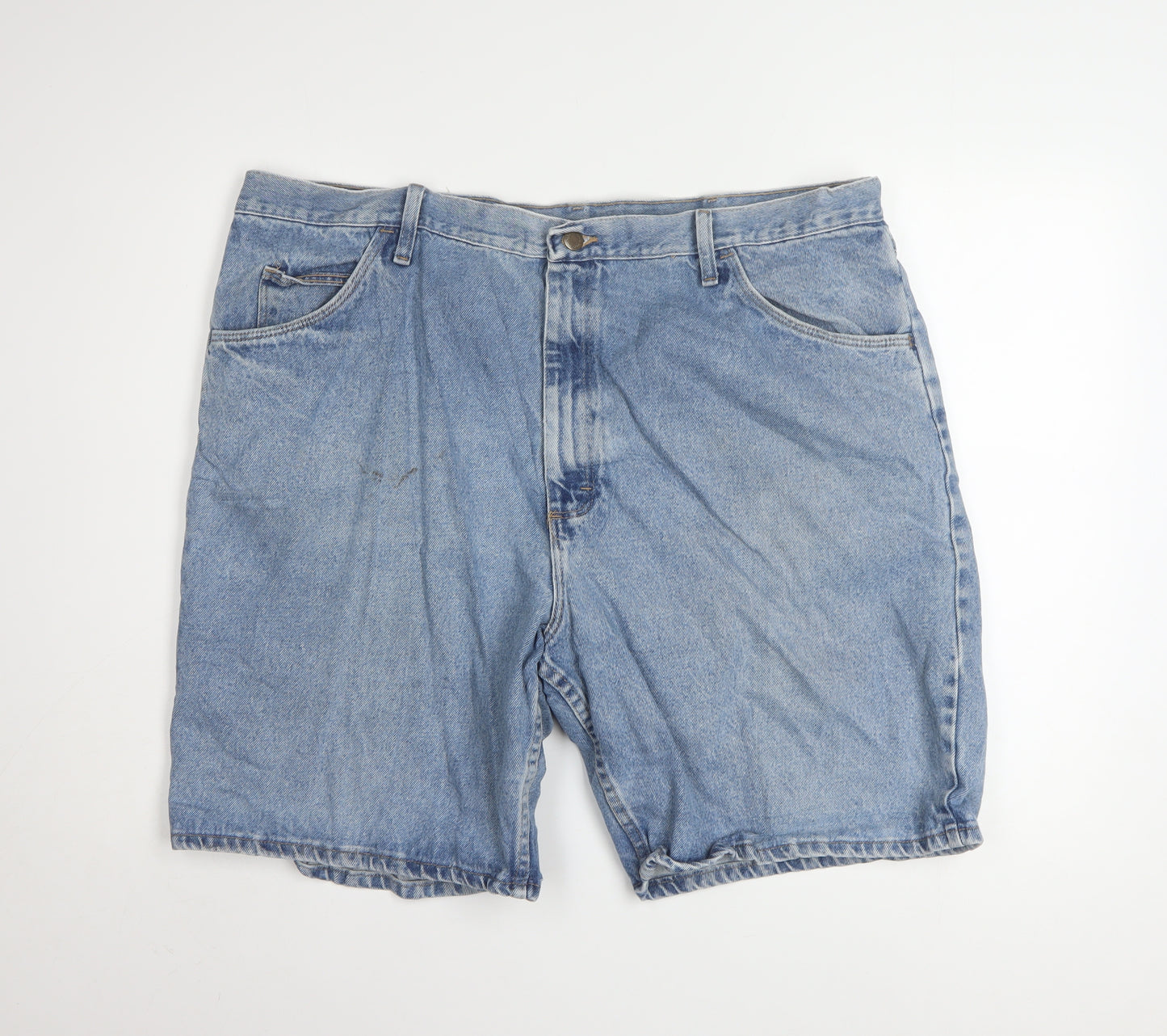 Wrangler Mens Blue Denim Relaxed Fit Shorts Size 42