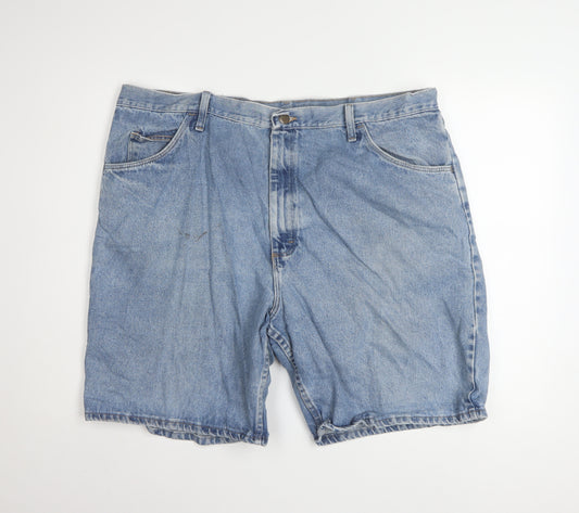 Wrangler Mens Blue Denim Relaxed Fit Shorts Size 42