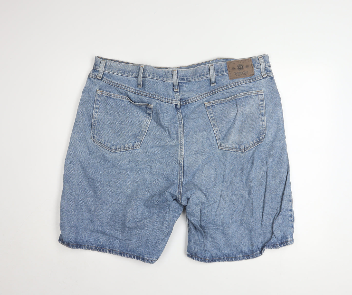 Wrangler Mens Blue Denim Relaxed Fit Shorts Size 42